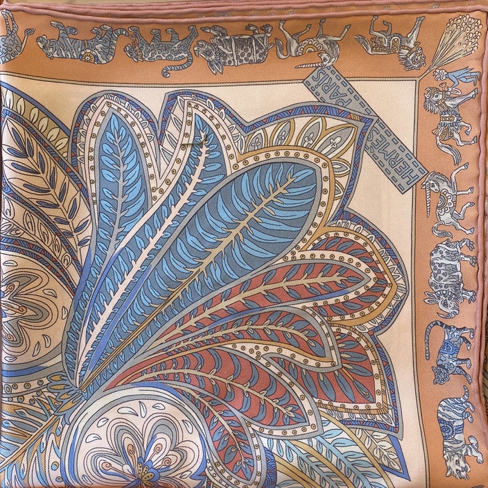 100% silk Hermes scarf